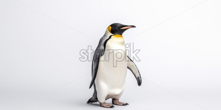 A penguin on a white background - Starpik Stock