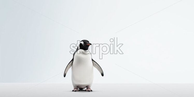 A penguin on a white background - Starpik Stock