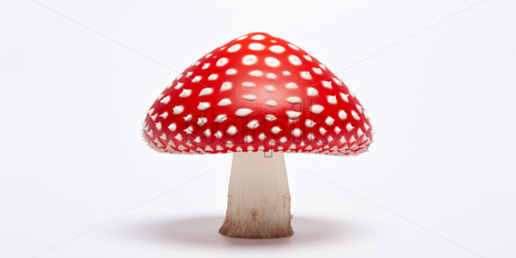 A red mushroom on a white background - Starpik Stock