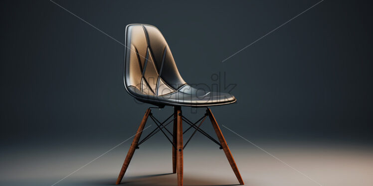 A rendering of a chair created in 3D software - Starpik Stock