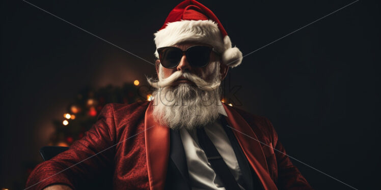 A rich Santa Claus, businessman - Starpik Stock