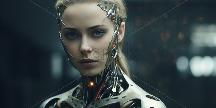 A robot girl - Starpik Stock