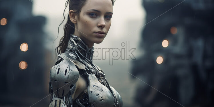 A robot girl - Starpik Stock