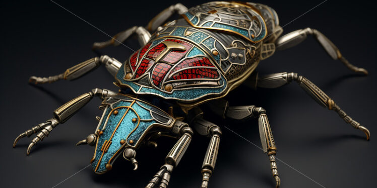 A robotic beetle maded from metal - Starpik Stock