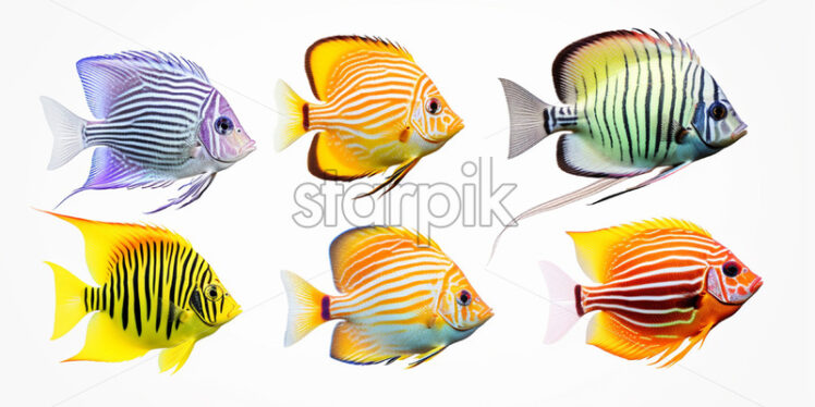 A set of colorful fish - Starpik Stock