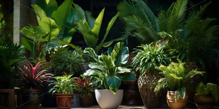 A set of potted plants - Starpik Stock