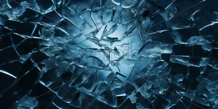 A sheet of broken glass - Starpik Stock