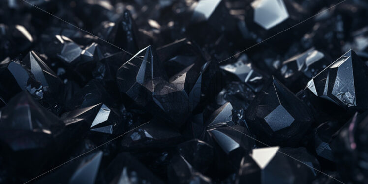 A shiny black crystal background - Starpik Stock