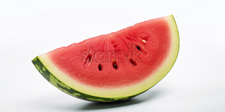 A slice of watermelon on a white background - Starpik Stock