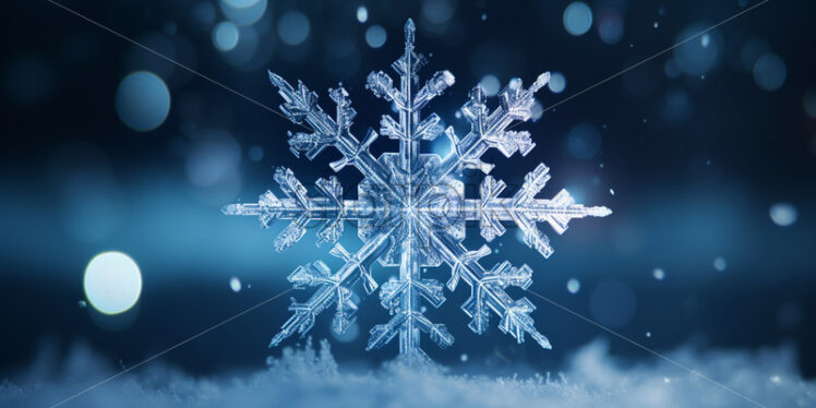 A snowflake up close - Starpik Stock