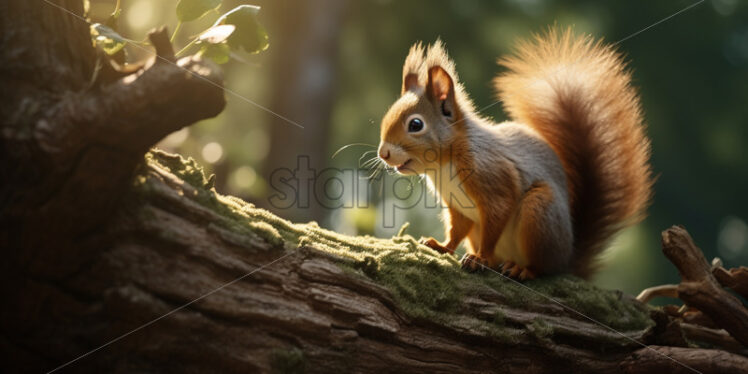 A squirrel on a tree - Starpik Stock