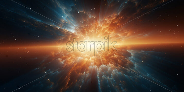 A starburst in the huge galaxy - Starpik Stock