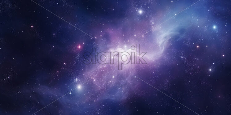 A starry sky and nebulae - Starpik Stock