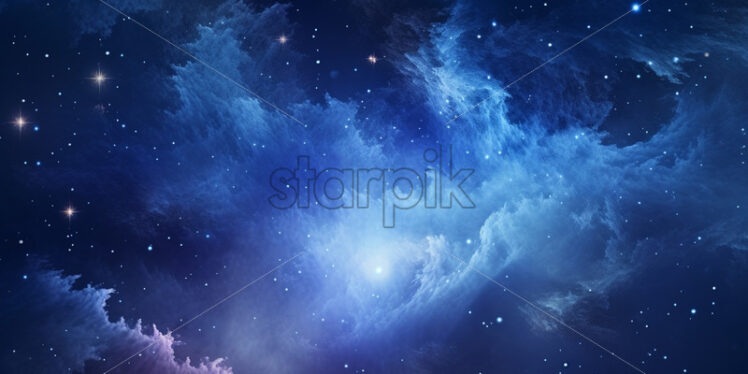 A starry sky and nebulae - Starpik Stock