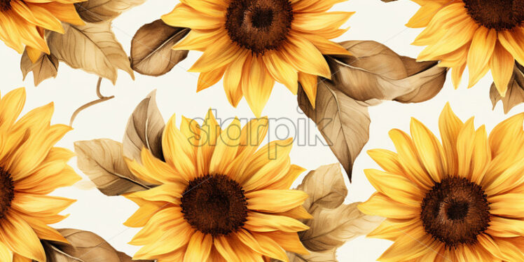 A sunflower background - Starpik Stock