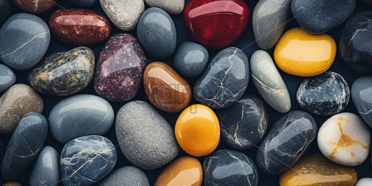 A texture of multicolored stones - Starpik Stock