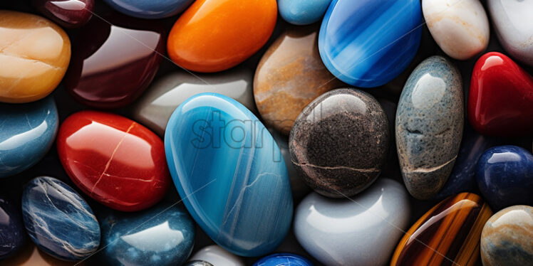 A texture of multicolored stones - Starpik Stock