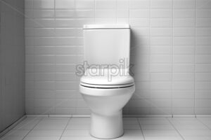 A toilet in a modern bathroom - Starpik Stock