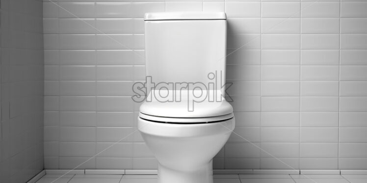 A toilet in a modern bathroom - Starpik Stock