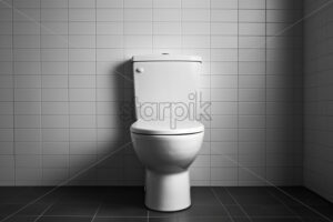 A toilet in a modern bathroom - Starpik Stock