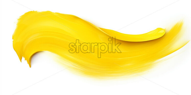 A trace of yellow paint on white - Starpik Stock