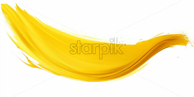 A trace of yellow paint on white - Starpik Stock