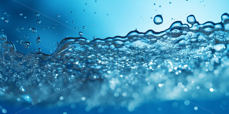 A water background, with splashes and water bubbles - Starpik Stock