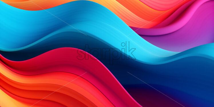 A wavy background with vibrant colors - Starpik Stock