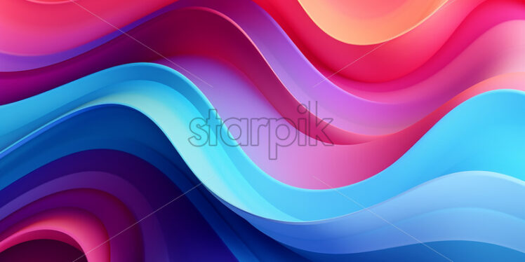 A wavy background with vibrant colors - Starpik Stock