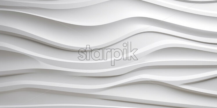 A white texture with waves on a wall - Starpik Stock