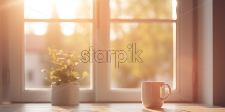 A window in the morning - Starpik Stock