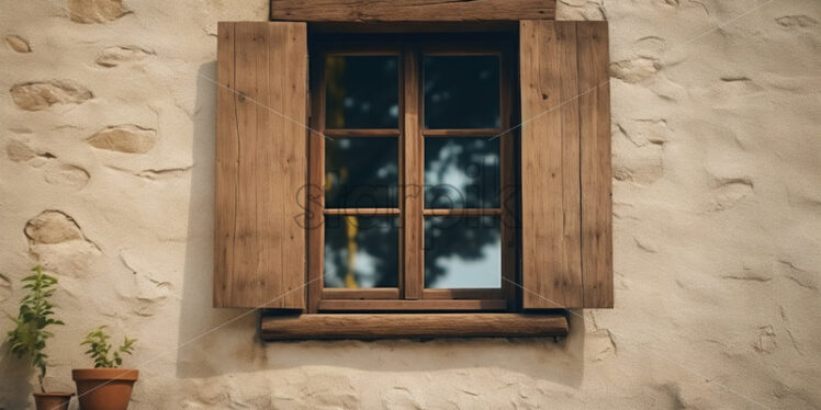 A window of an old house - Starpik Stock