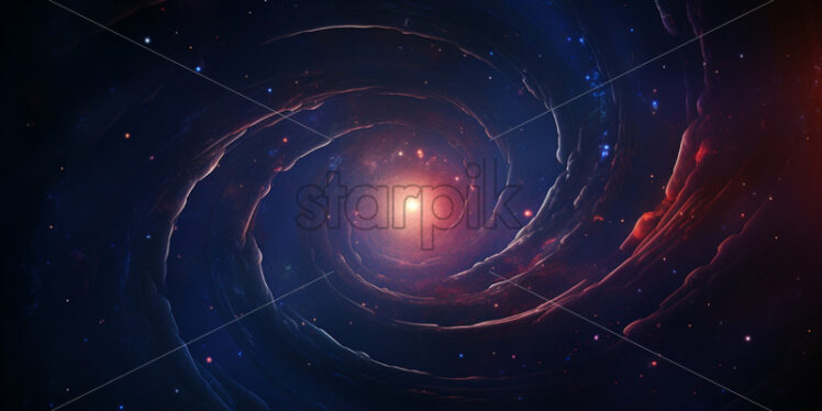 A wonderful galactic landscape - Starpik Stock