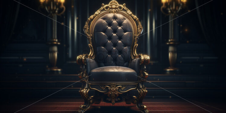 A wooden renaissance chair - Starpik Stock