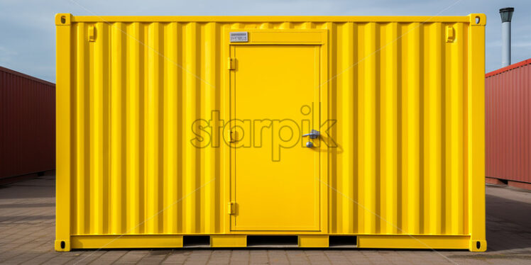 A yellow container - Starpik Stock