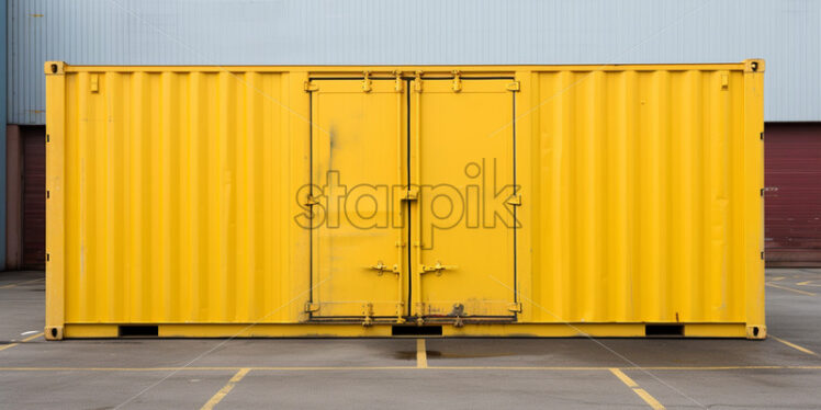 A yellow container - Starpik Stock