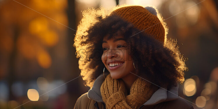 Afro american woman portrait - Starpik Stock