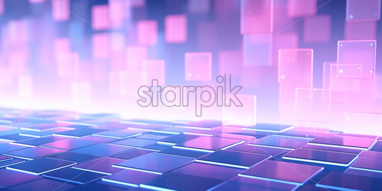 An abstract background dominated by blue, purple and pink colors - Starpik Stock