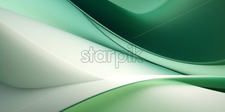 An abstract background in green and white colors - Starpik Stock