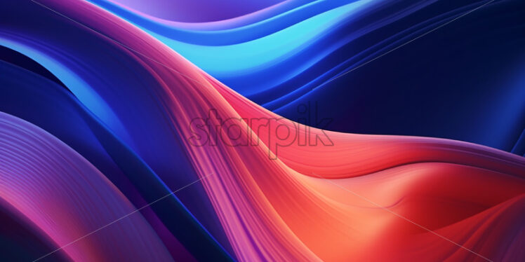 An abstract background with a multicolored fluid - Starpik Stock