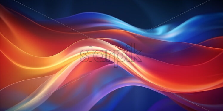 An abstract background with a multicolored fluid - Starpik Stock