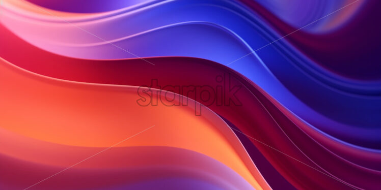 An abstract background with a multicolored fluid - Starpik Stock