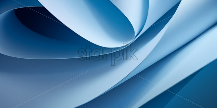 An abstract circular blue paper background - Starpik Stock