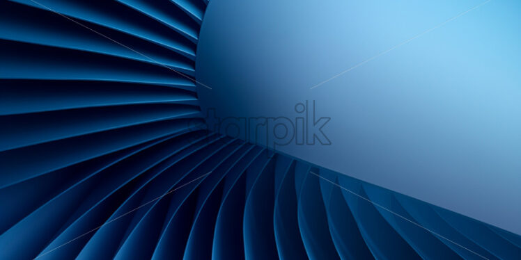 An abstract circular blue paper background - Starpik Stock