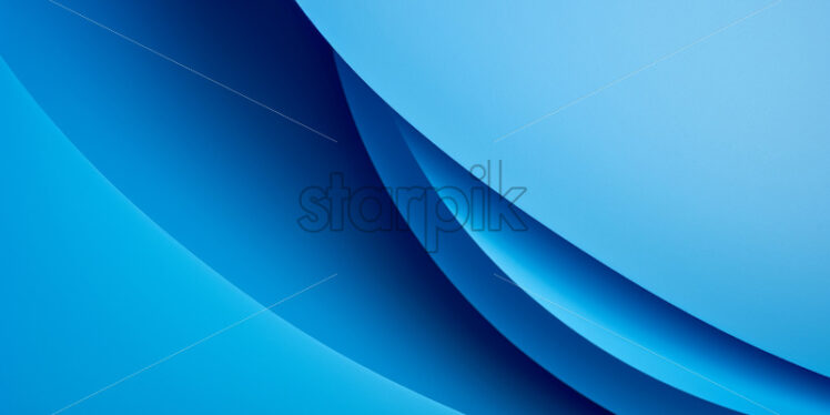 An abstract circular blue paper background - Starpik Stock