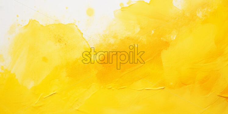 An abstract painting in white and yellow colors - Starpik Stock