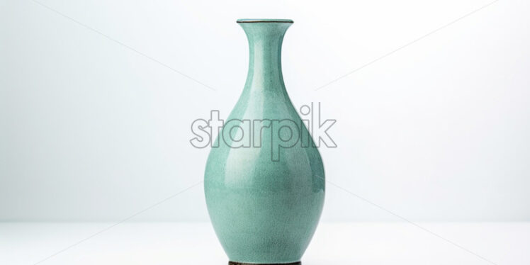 An antique ceramic vase on a white background - Starpik Stock