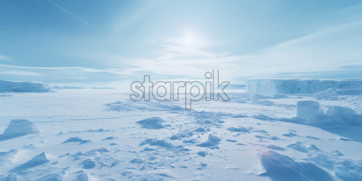 An arctic landscape from the North Pole - Starpik Stock