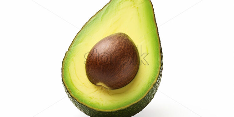 An avocado cut in half - Starpik Stock