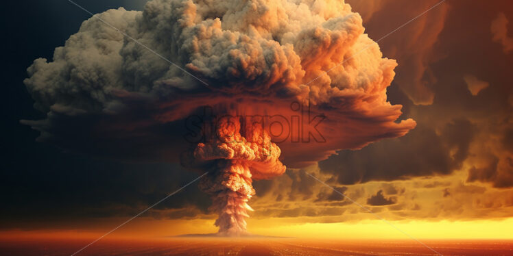 An extremely powerful nuclear explosion - Starpik Stock